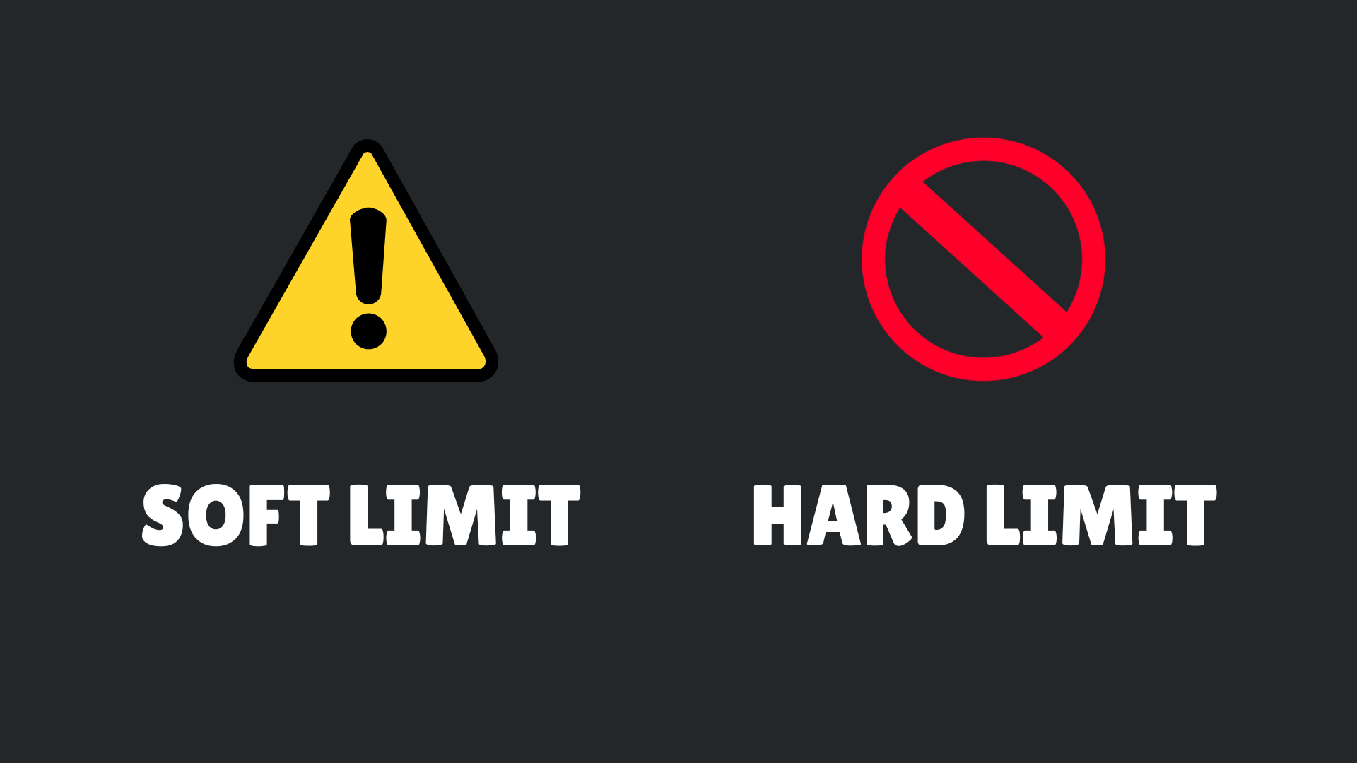 Soft Limit and Hard Limit